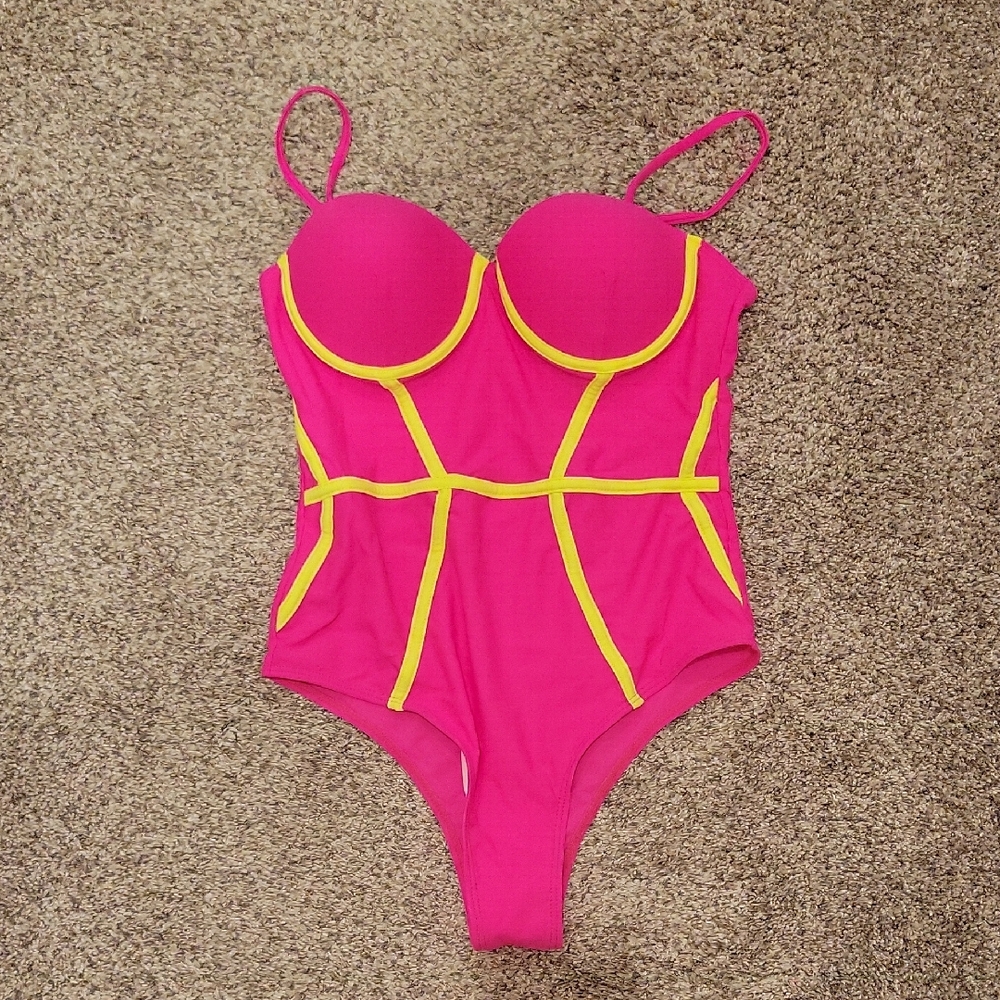 NWOY Pink and Yellow One Piece